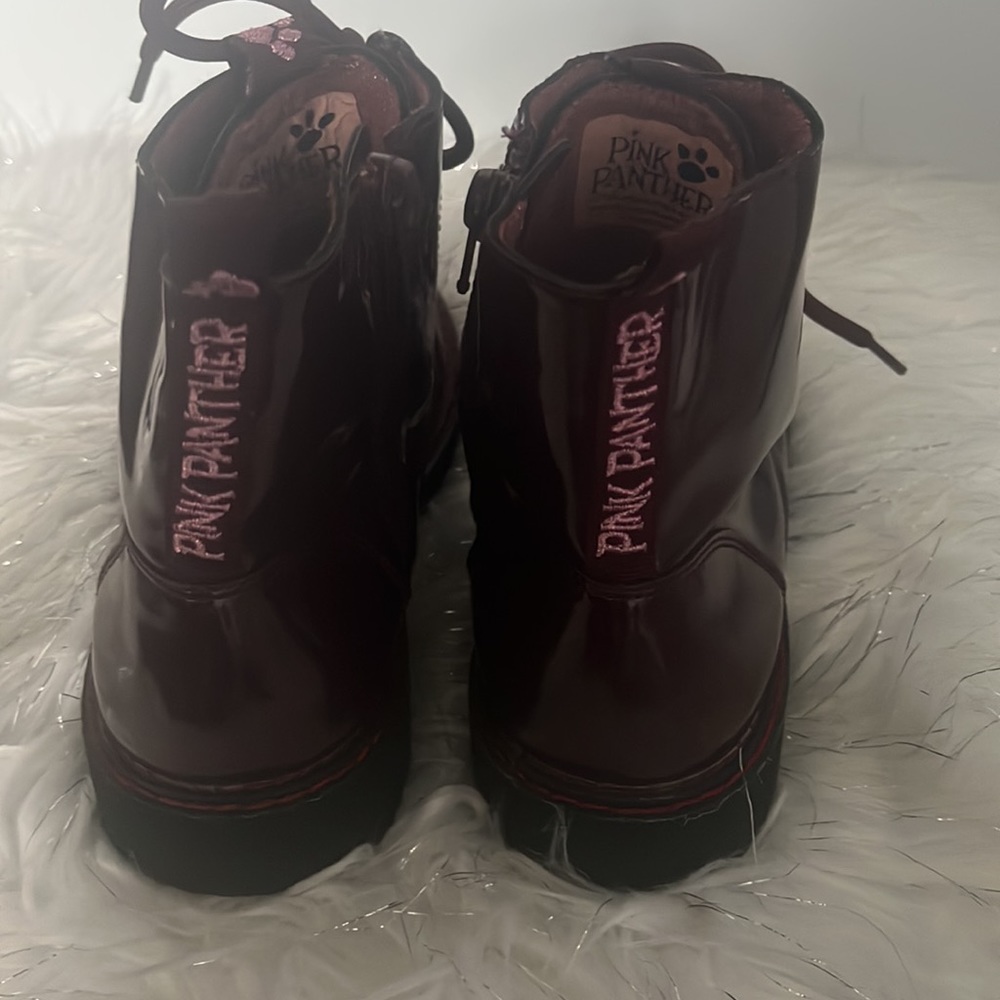 Zara Kids Shoes Pink Panther patent leather in burgundy size 37 - Picture 3 of 9
